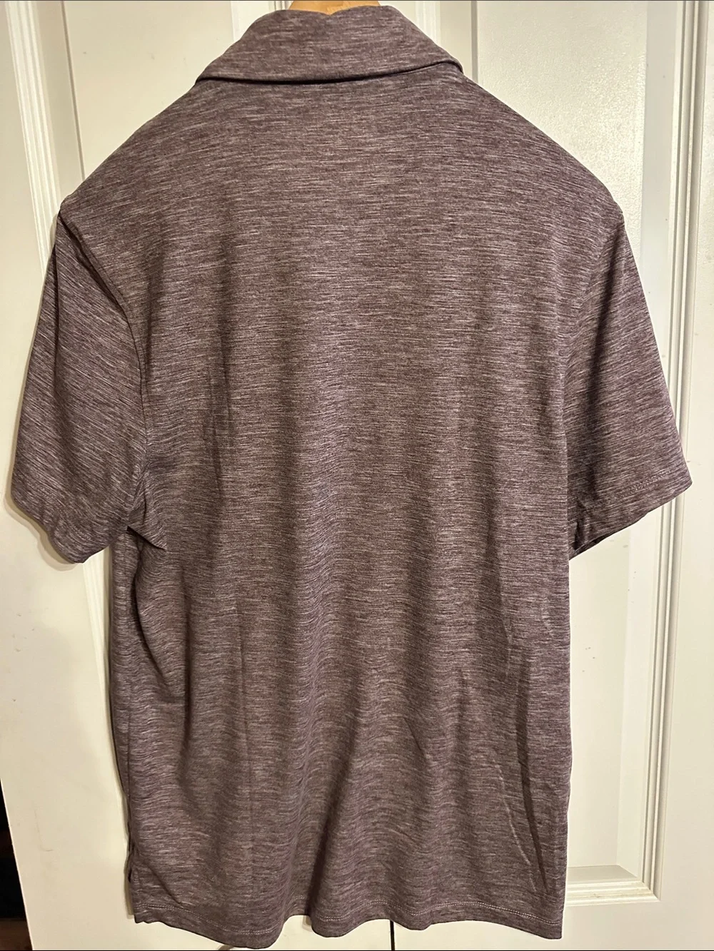 J. Crew Men's Heathered Plum Polo